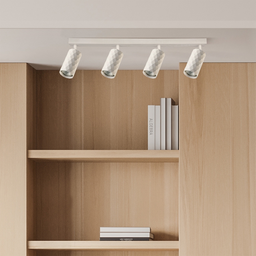 Brilagi - Faretto LED RGBW dimmerabile SELE DIAMANT 4xGU10/4,8W/230V 3000K bianco + telecomando