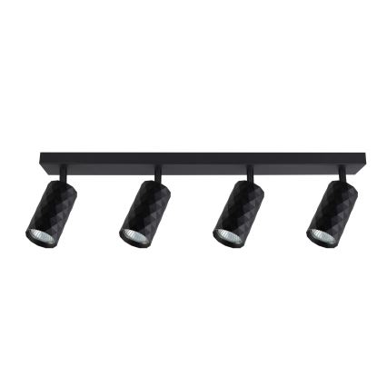 Brilagi - Faretto LED RGBW dimmerabile SELE DIAMANT 4xGU10/4,8W/230V 3000K nero + telecomando