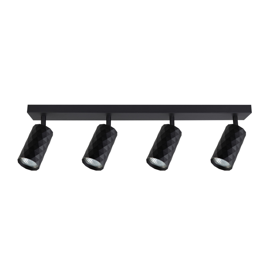 Brilagi - Faretto LED RGBW dimmerabile SELE DIAMANT 4xGU10/4,8W/230V 3000K nero + telecomando