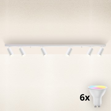 Brilagi - Faretto LED RGBW dimmerabile SELE DIAMANT 6xGU10/6,5W/230V 2700-6500K Wi-Fi bianco