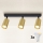Brilagi - Faretto LED RGBW dimmerabile SELE GOLDEN 3xGU10/4,8W/230V 3000K nero/oro + telecomando