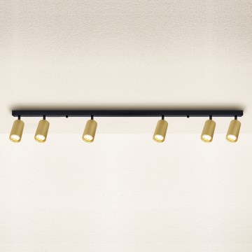Brilagi - Faretto LED RGBW dimmerabile SELE GOLDEN 6xGU10/6,5W/230V 2700-6500K nero/oro