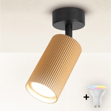 Brilagi - Faretto LED RGBW dimmerabile SELE MODERN 1xGU10/4,8W/230V 3000K dorato + telecomando
