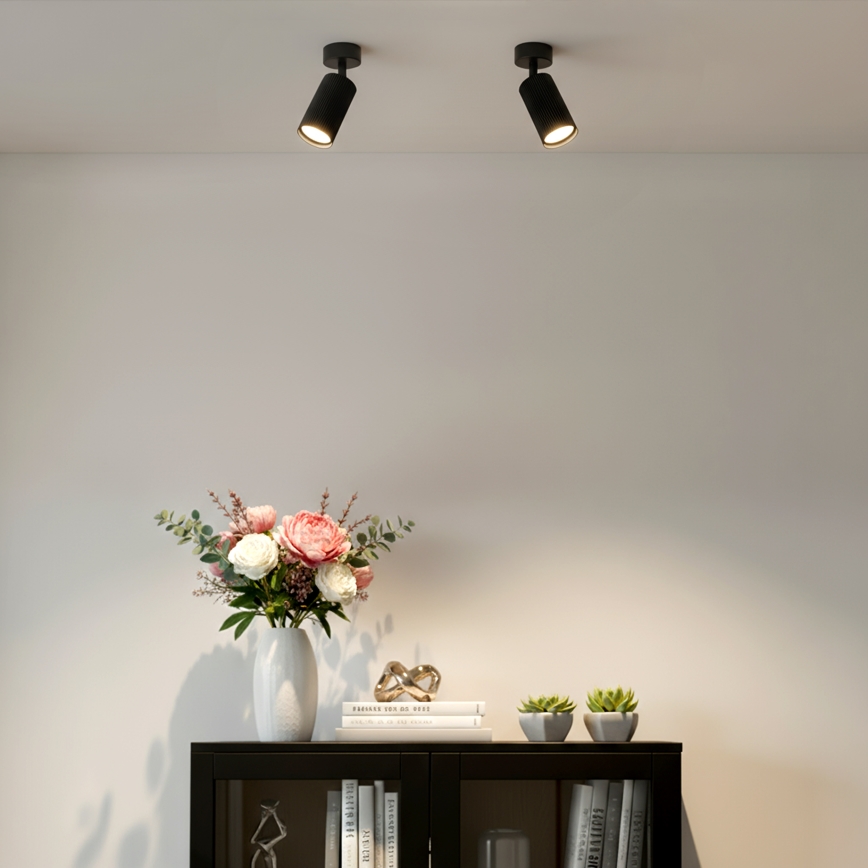Brilagi - Faretto LED RGBW dimmerabile SELE MODERN 1xGU10/4,8W/230V 3000K nero + telecomando