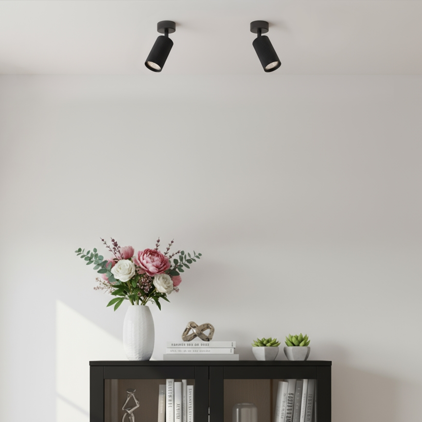 Brilagi - Faretto LED RGBW dimmerabile SELE MODERN 1xGU10/4,8W/230V 3000K nero + telecomando