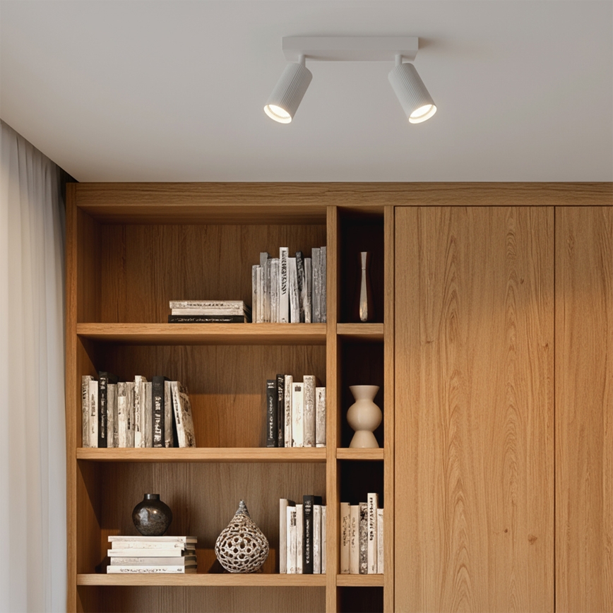 Brilagi - Faretto LED RGBW dimmerabile SELE MODERN 2xGU10/4,8W/230V 3000K bianco + telecomando