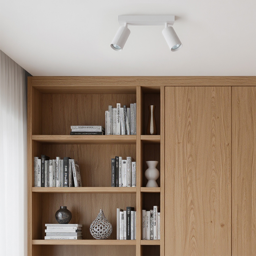 Brilagi - Faretto LED RGBW dimmerabile SELE MODERN 2xGU10/4,8W/230V 3000K bianco + telecomando