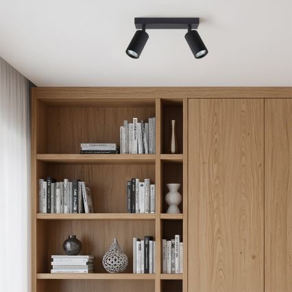 Brilagi - Faretto dimmerabile LED RGBW SELE MODERN 2xGU10/6W/230V 3000K nero + telecomando