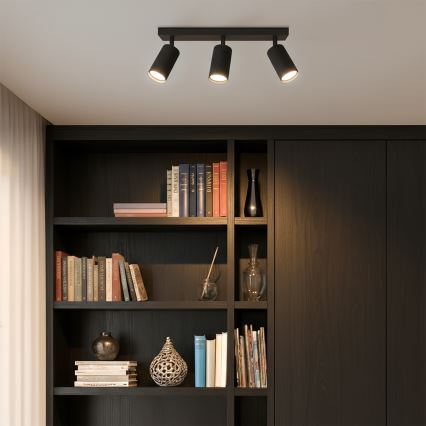 Brilagi - Faretto LED RGBW dimmerabile SELE MODERN 3xGU10/6W/230V 3000K Wi-Fi nero