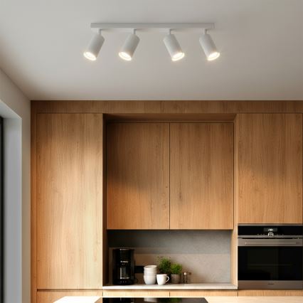 Brilagi - Faretto LED RGBW dimmerabile SELE MODERN 4xGU10/4,8W/230V 3000K bianco + telecomando