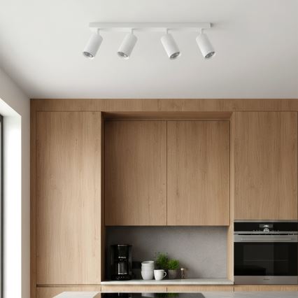 Brilagi - Faretto LED RGBW dimmerabile SELE MODERN 4xGU10/4,8W/230V 3000K bianco + telecomando