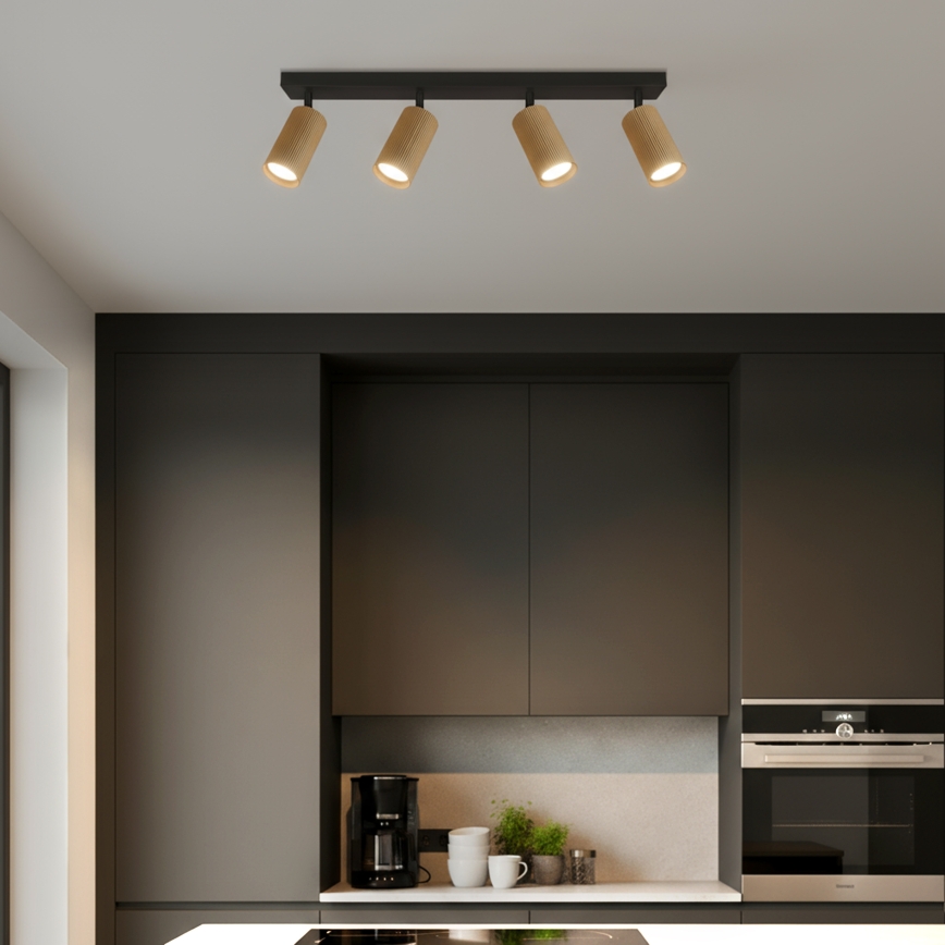 Brilagi - Faretto LED RGBW dimmerabile SELE MODERN 4xGU10/4,8W/230V 3000K oro + telecomando