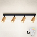 Brilagi - Faretto LED RGBW dimmerabile SELE MODERN 4xGU10/6,5W/230V 2700-6500K Wi-Fi oro