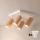 Brilagi - Faretto LED RGBW dimmerabile SELE SQUARE 4xGU10/6,5W/230V 2700-6500K bianco/effetto rovere