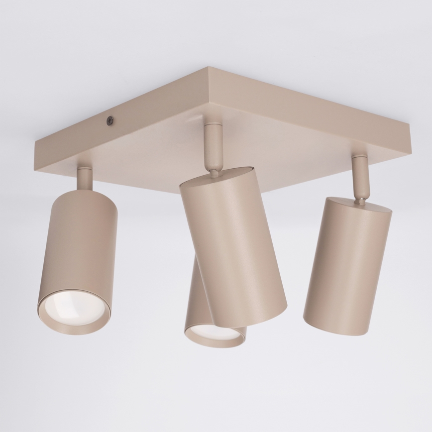 Brilagi - Faretto dimmerabile LED RGBW SELE SQUARE 4xGU10/6,5W/230V 2700-6500K beige