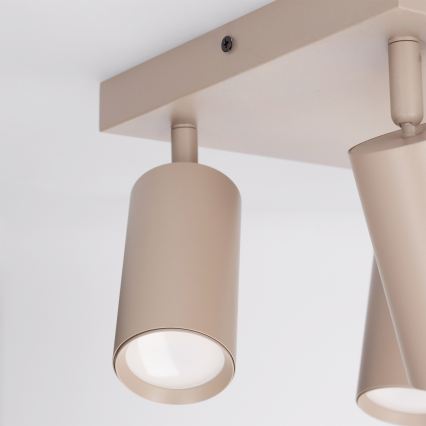 Brilagi - Faretto dimmerabile LED RGBW SELE SQUARE 4xGU10/6,5W/230V 2700-6500K beige