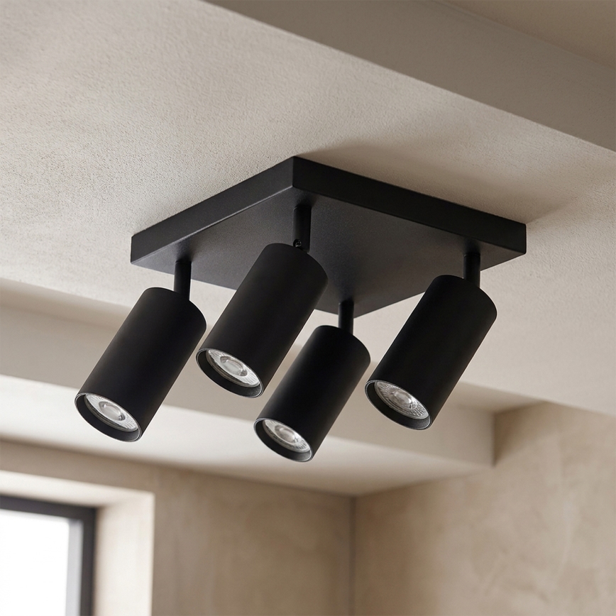 Brilagi - Faretto LED RGBW dimmerabile SELE SQUARE 4xGU10/6,5W/230V 2700-6500K nero