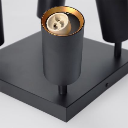 Brilagi - Faretto LED RGBW dimmerabile SELE SQUARE 4xGU10/6,5W/230V 2700-6500K nero/oro