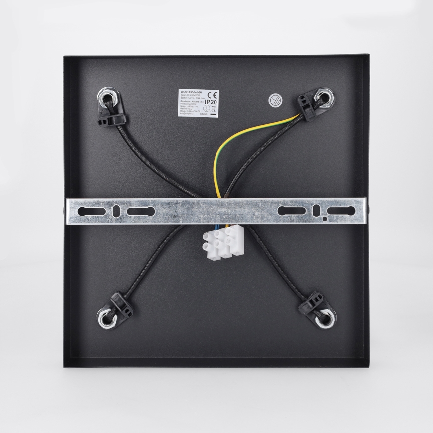 Brilagi - Faretto LED RGBW dimmerabile SELE SQUARE 4xGU10/6,5W/230V 2700-6500K nero/oro
