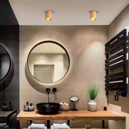 Brilagi - Faretto LED RGBW dimmerabile TRINE 1xGU10/30W/230V 2700–6500K Wi‑Fi, finitura rovere