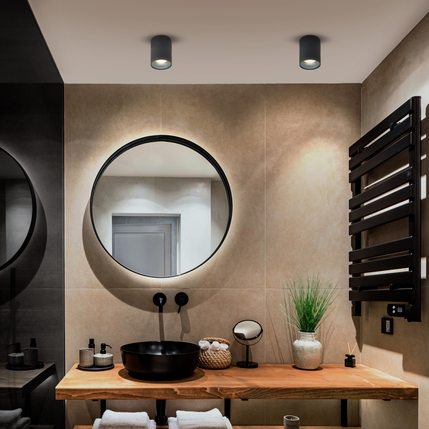 Brilagi - Faretto LED RGBW dimmerabile TRINE 1xGU10/6W/230V 3000K antracite + telecomando