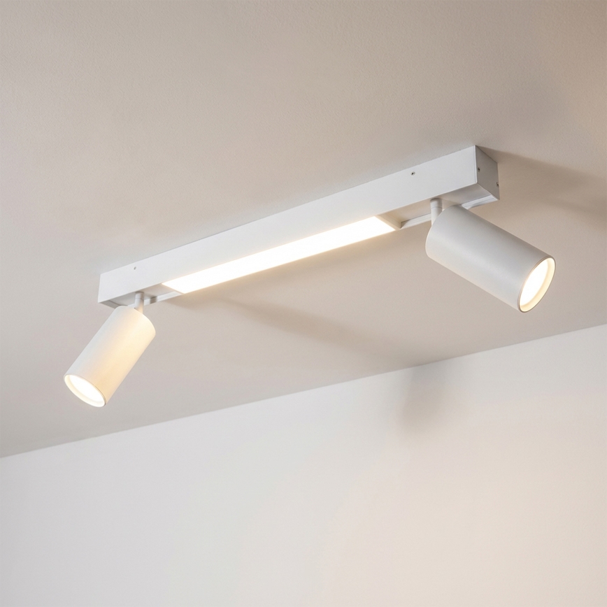 Brilagi - Faretto LED SELE 2xGU10/30W/230V + LED/15W bianco
