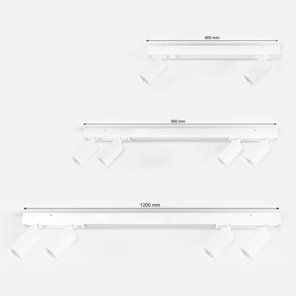 Brilagi - Faretto LED SELE 2xGU10/30W/230V + LED/15W bianco