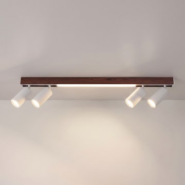 BRILAGI - Faretto LED SELE 4xGU10/30W/230V + LED/20W bianco/decoro ciliegio