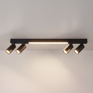 Brilagi - Faretto LED SELE 4xGU10/30W/230V + LED/20W nero