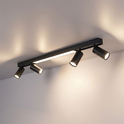 Brilagi - Faretto LED SELE 4xGU10/30W/230V + LED/25W nero