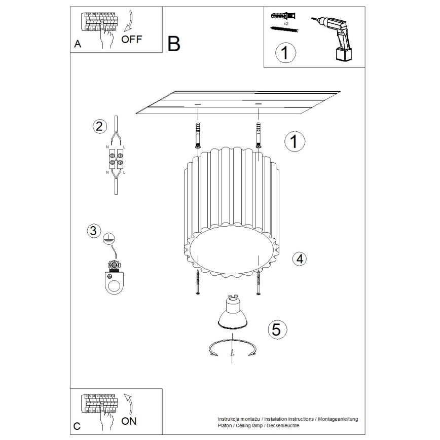 Brilagi - Faretto LED SFERA 1xGU10/10W/230V Ø 10 cm marrone
