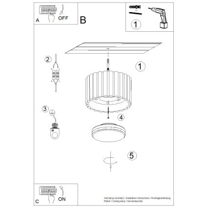 Brilagi - Faretto LED SFERA 1xGX53/30W/230V Ø 10 cm tortora