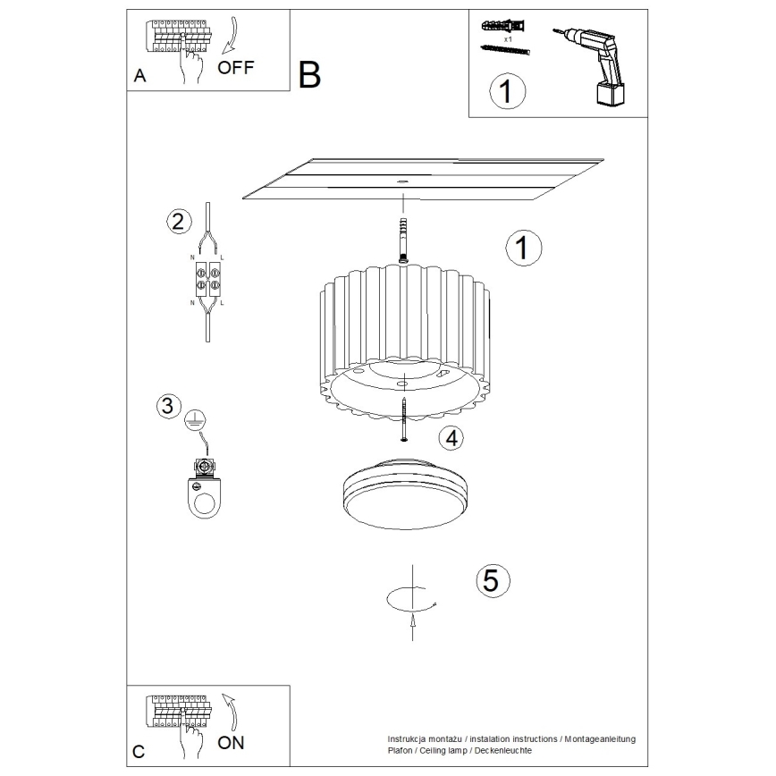 Brilagi - Faretto LED SFERA 1xGX53/30W/230V Ø 10 cm tortora