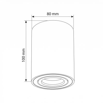 BRILAGI - Faretto MIA 1xGU10/30W/230V 100x80 mm bianco