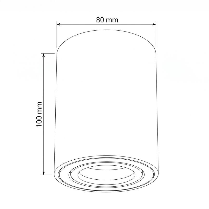 BRILAGI - Faretto MIA 1xGU10/30W/230V 100x80 mm blu