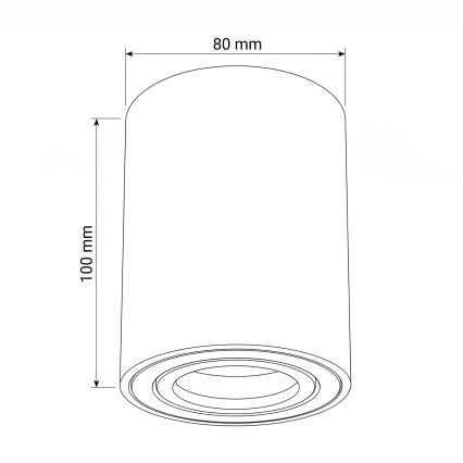 BRILAGI - Faretto MIA 1xGU10/30W/230V 100x80 mm rosa
