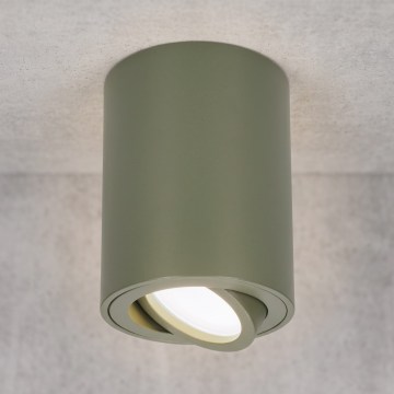 BRILAGI - Faretto MIA 1xGU10/30W/230V 100x80 mm verde scuro
