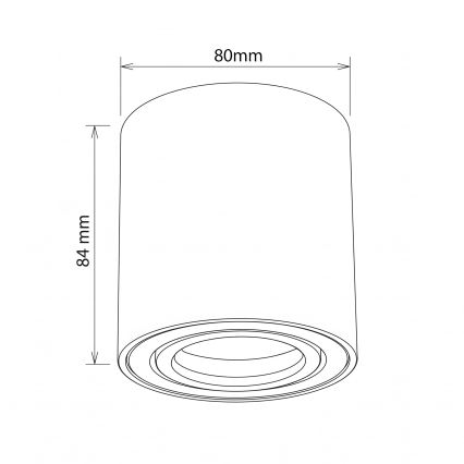 BRILAGI - Faretto MIA 1xGU10/30W/230V 84x80 mm oro