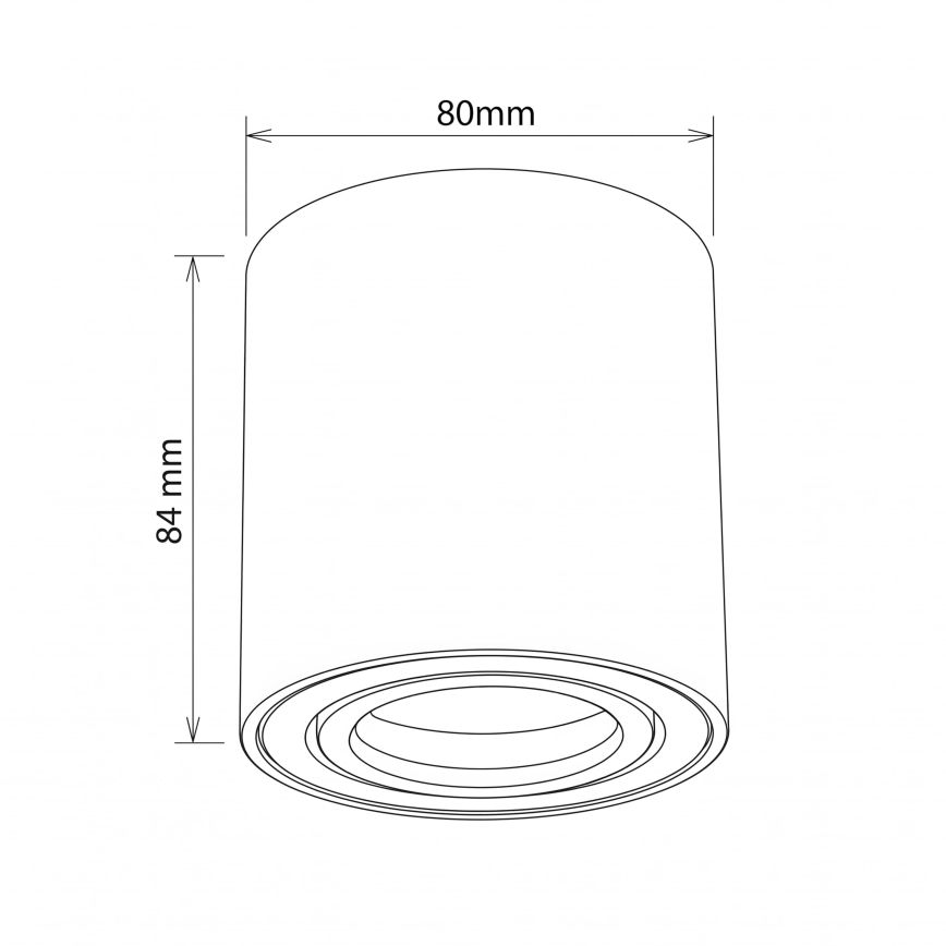 BRILAGI - Faretto MIA 1xGU10/30W/230V 84x80 mm oro