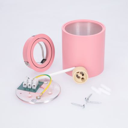 BRILAGI - Faretto MIA 1xGU10/30W/230V 84x80 mm rosa
