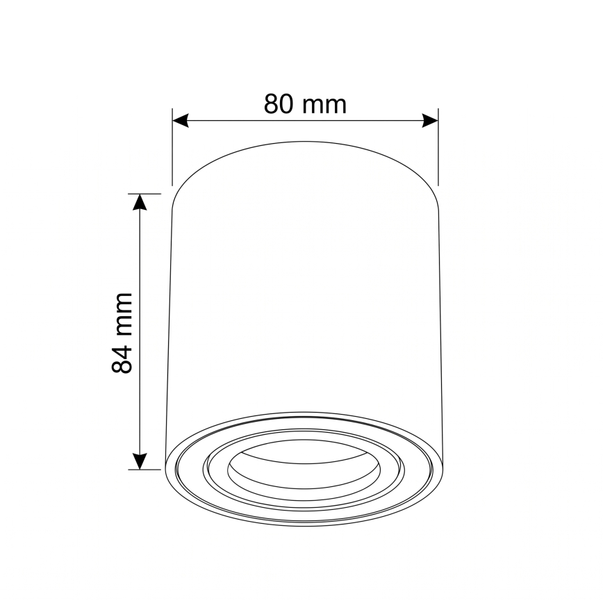 BRILAGI - Faretto MIA 1xGU10/30W/230V 84x80 mm rosa