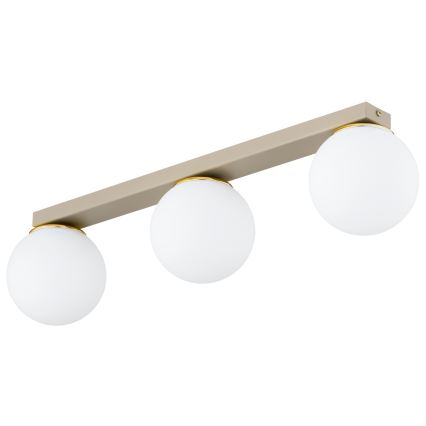 Brilagi - Faretto MILO 3xE27/60W/230V beige/oro
