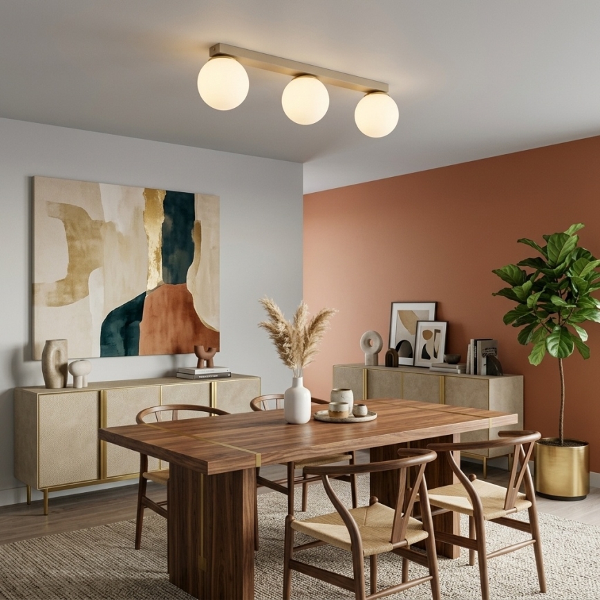 Brilagi - Faretto MILO 3xE27/60W/230V beige/oro