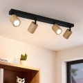 BRILAGI - Faretto MODERN WOOD 4xGU10/8W/230V legno/nero