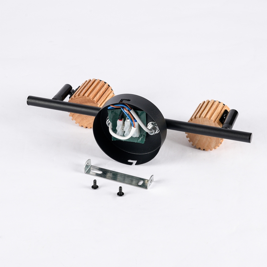 Brilagi - Faretto ODENSE 2xE14/10W/230V legno/nero