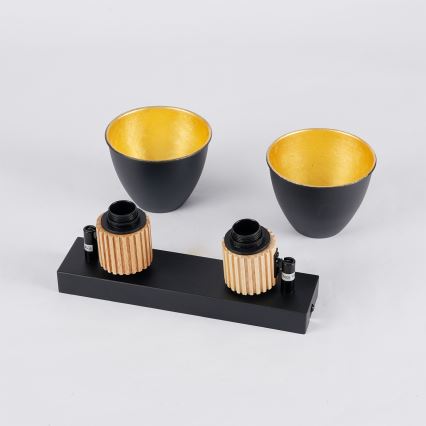 Brilagi - Faretto ODENSE 2xE14/10W/230V legno/nero