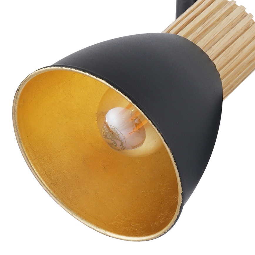 Brilagi - Faretto ODENSE 3xE14/10W/230V legno di caucciù/nero