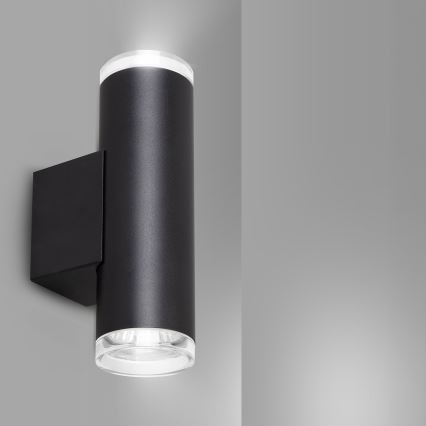 Brilagi - Faretto da parete per bagno SELE AQUA 2xGU10/30W/230V IP44 nero