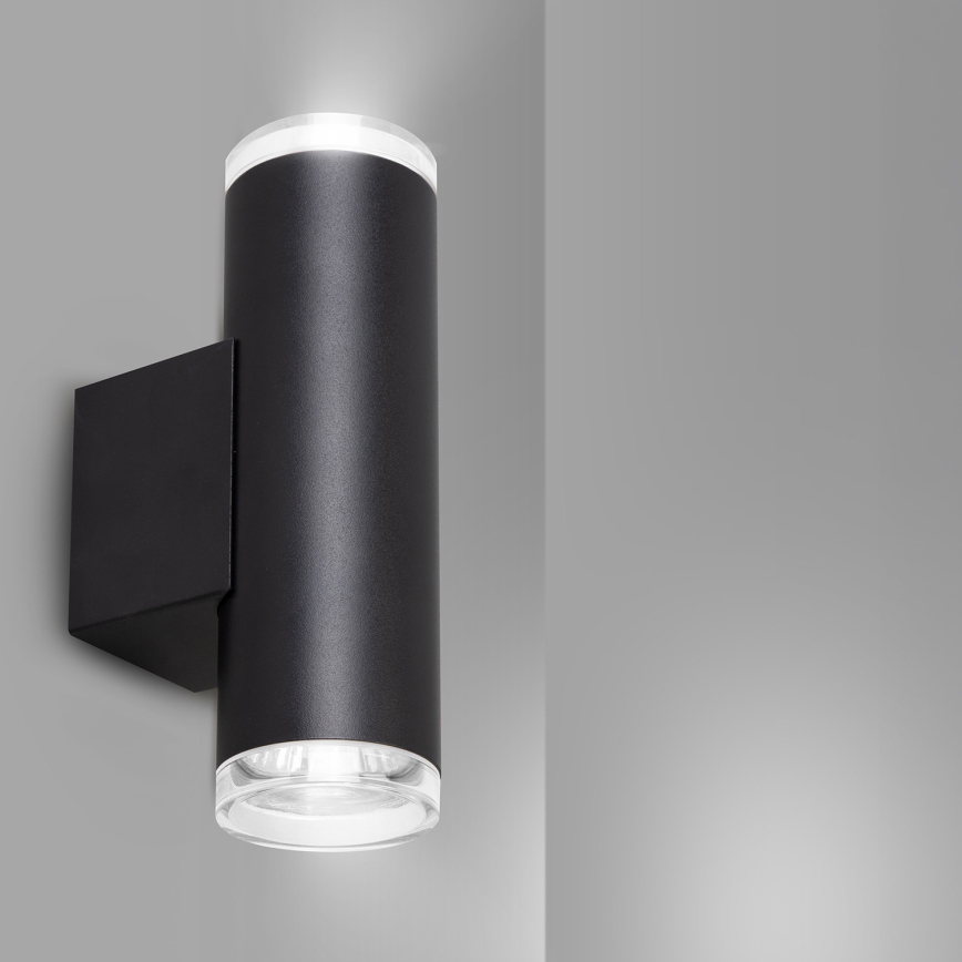 Brilagi - Faretto da parete per bagno SELE AQUA 2xGU10/30W/230V IP44 nero