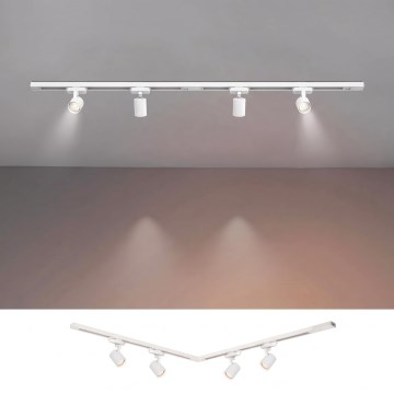 BRILAGI - Faretto per sistema a binario HUSKY 4xGU10/10W/230V 150 cm bianco